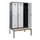 locker met bank,voor scheiding van kleding,HxBxD 2120x1200x815mm,3vak