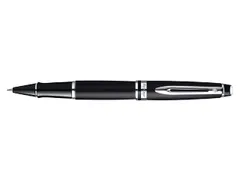 Rollerpen Waterman Expert Black lacquer CT Fijn Zwarte inkt