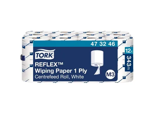 Poetspapier Tork M3 Reflex Advanced 1-laags 343 vel wit 473246