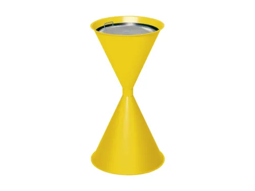 Zandasbak Staalplaat 730x400mm Ronde Trechter Sticker Verzinkt Ral1023