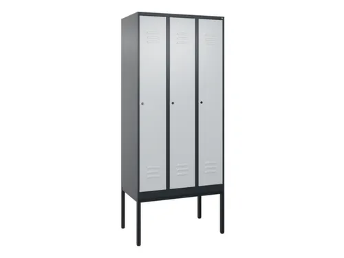locker voor scheiding van kleding,HxBxD 2120x900x500mm,3vak