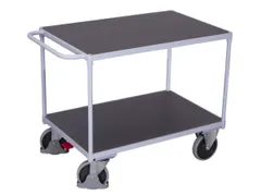 tafelwagen,draagverm. 500kg,2etage(s),laadvl. LxB 1200x800mm,houtetage