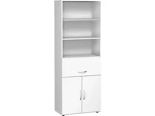 kantoorstelling HxBxD 2160x800x420mm 2 OH Hangmappenframe wit - 1