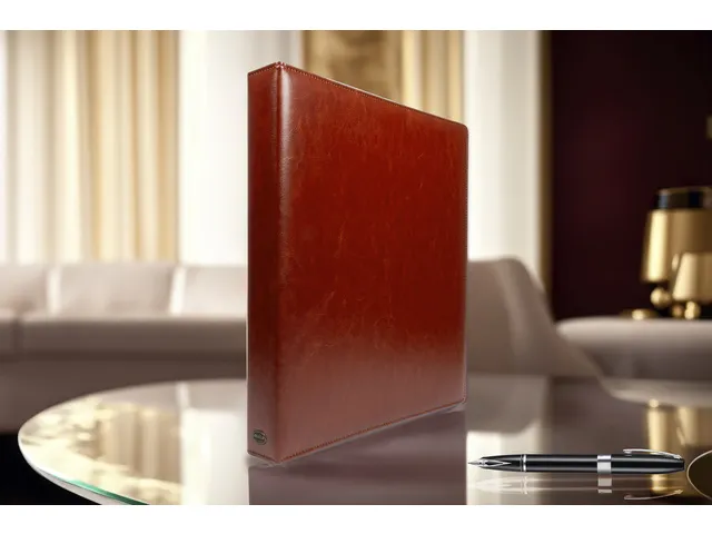 Ringband Multo Hannibal A4 23r O-25mm cognac kunstleder