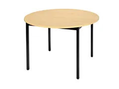 Tafel Rond 110 Cm Frame Zwart Blad Beuken