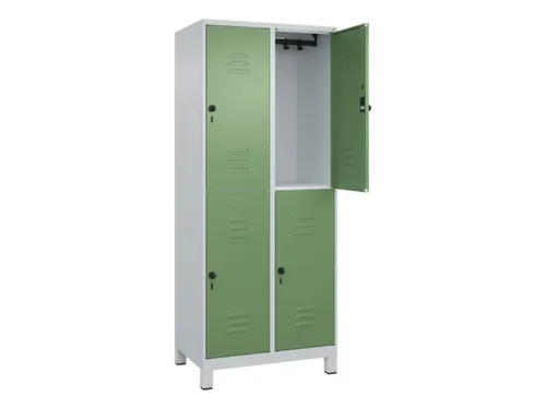 dubbeldekse locker,HxBxD 1950x800x500mm,2x2vak.,vak B 400mm