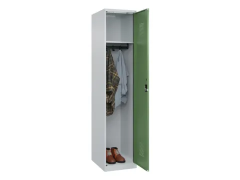 locker,HxBxD 1850x400x500mm,1vak,vak B 400mm,cil.-slot,staand op vloer