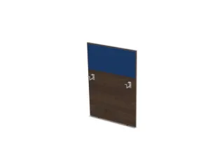 baliepaneel bureau aanbouw rechts 800mm NV bruin hickory BN6016-blauw - 1