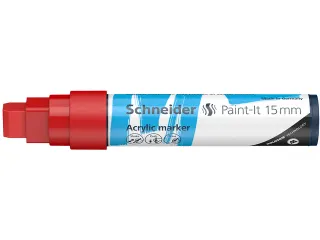 Acrylmarker Schneider Paint-It 330 15mm rood - 4