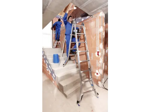 multifunctionele telescoopladder,4x5,sporten,balk L 5,35m,aluminium