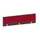 baliepaneel bureau aanbouw achter NV bruin hickory BN4011-rood 1600mm