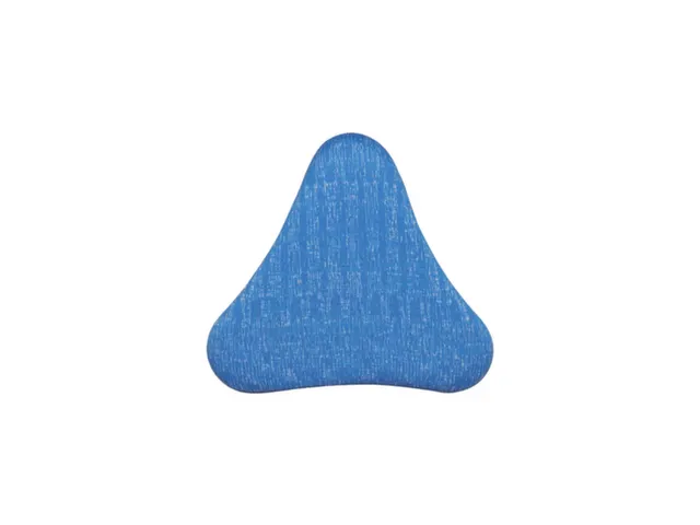 Siège assis-debout 570x770mm Assise mobile triangulaire Tissu Bleu
