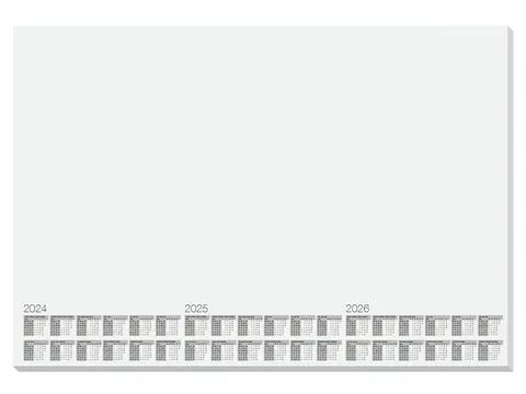 Bureauonderlegger Kangaro wit 30 vel kalender 24/25/26 595x410mm doos