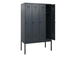 schoollocker,HxBxD 1950x1200x500mm,4vak,vak B 300mm,draaigrendel - 1