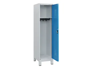 schoollocker,HxBxD 1630x400x500mm,1vak,vak B 400mm,cil.-slot,voeten - 1