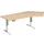 Elektrisch in hgte vst. hoekbureau,HxBxD 730-1230x2166x1130mm