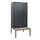 locker met bank,HxBxD 1950x900x815mm,3vak,vak B 300mm,draaigrendel