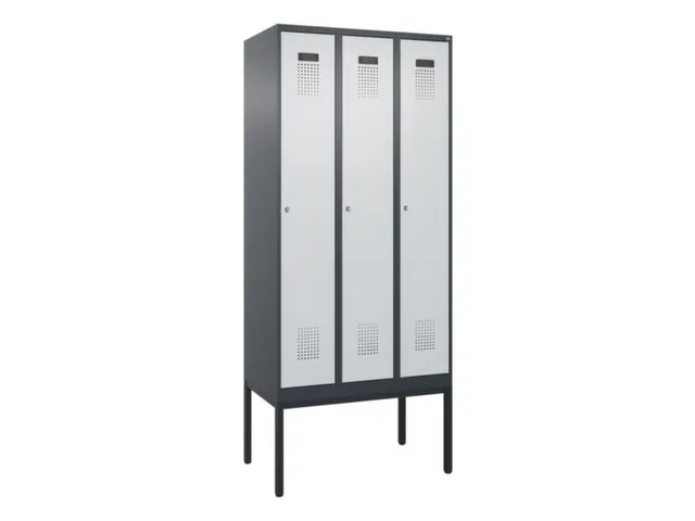 locker voor scheiding van kleding,HxBxD 2120x900x500mm,3vak