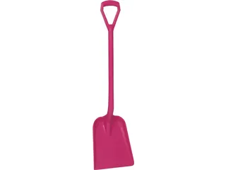 Lichtgewicht Schop D-Greep Korte Steel Roze - 1