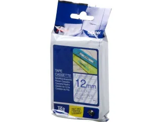 Lettertape Brother Tze-133 12 Mm Transparant/Blauw - 1