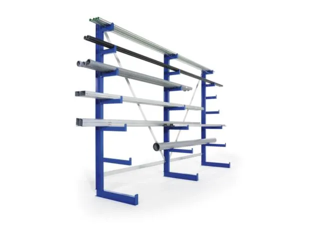 Rayonnage canitlever universel HxlxP 2000x2700x590mm 7bras (pied inclu