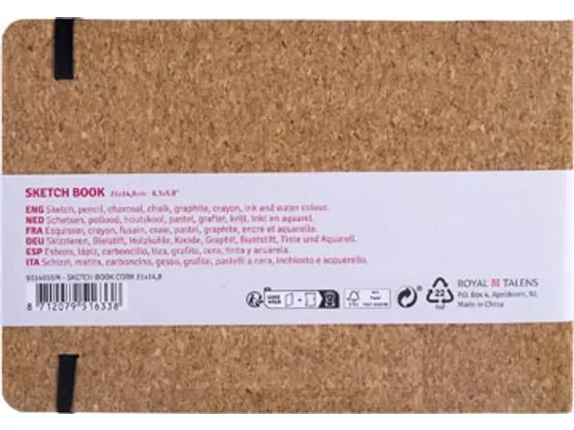 TAC schetsboek Kurk 21x148cm