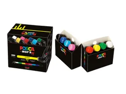 Verfstift Posca PCM22 Mop'R XXL punt 3-19mm 8 stuks assorti