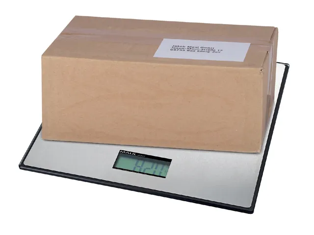 Pakketweger MAUL Global 50kg metalen plateau 32x32cm incl. batterijen