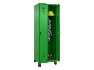 locker,HxBxD 1950x600x500mm,2vak,vak B 300mm,draaigrendel,voeten - 1