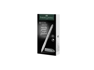 Balpen Faber-Castell K-One 0.7 zwart doos 10 stuks - 1