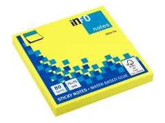 Notitieblok 75X75Mm Brilliant Geel Blok A 80 Vel