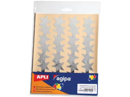 Metallic Stickers Blister Met 128 Stuks Goud En Zilver