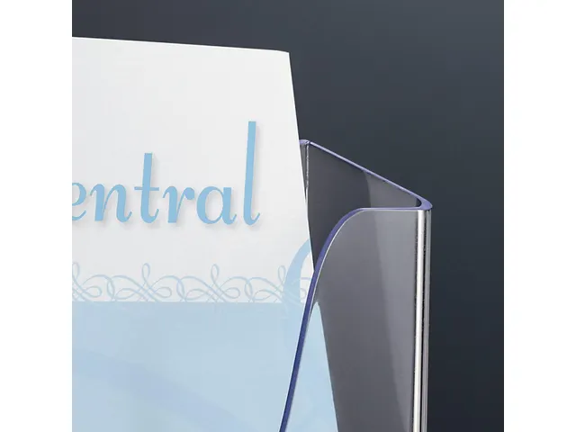 Folderhouder Sigel wandmodel A4 liggend transparant acryl 1 vak