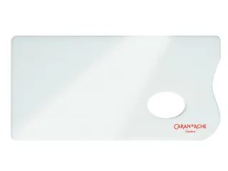 Verfpalet Caran d'ache plexiglas 26x13cm wit - 2