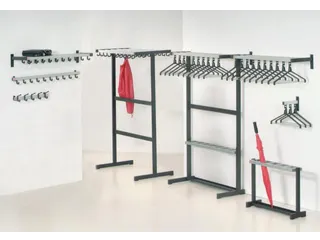 Kledinghangerrail 300x 450x 280mm Met 4 Afneembare Kledinghangers - 2