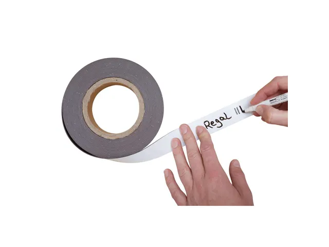 Magneetband beschrijf- en wisbaar MAUL 10mx30mmx1mm wit