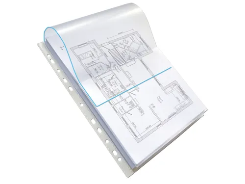 Showtas Oxford A4 PP 200µ glashelder met sluitklep 10 stuks