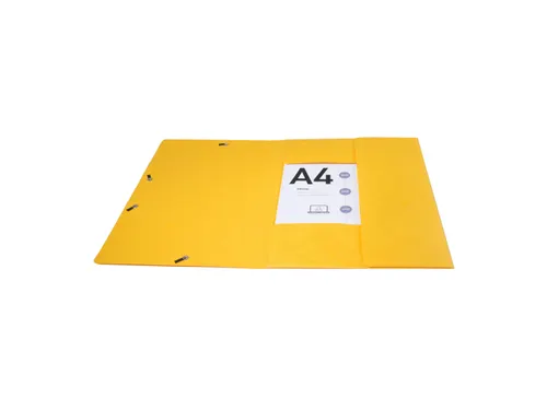 Elastomap A4 glanskarton 3 kleppen monobloc Assorti