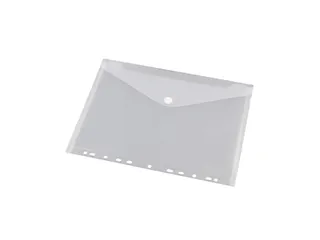 Enveloptas Velcro Sluiting A4 Geperforeerd 11-gaats Wit 10 Stuks - 1