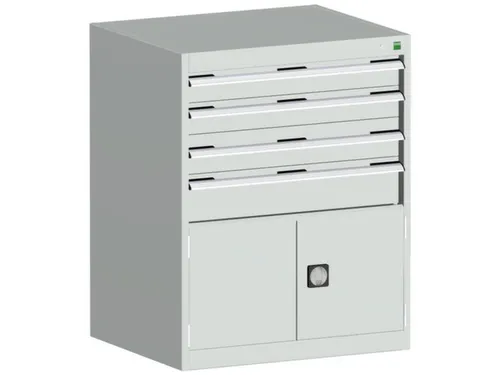 ladekast 1000x800x750mm 5laden zware lasten RAL7035 front RAL7035