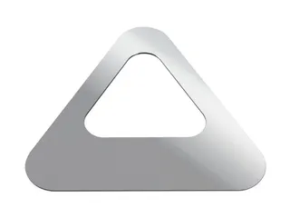 Oplegdeksel,V. Afvalbak 1X60L,Driehoekig,1Opening,Staal,Zilverkleurig - 1