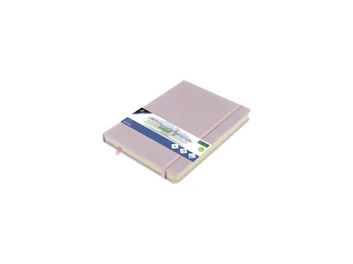Schetsboek Kangaro A5 violet PU HC 80 blad 140gr roomwit met elastiek