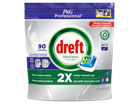 Vaatwastabletten Dreft All-in-1 Professional Regular 90 stuks