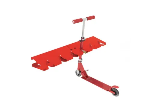 Steprek voor 6 steppen L 990mm eenzijdig RAL3020