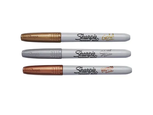 Viltstift Sharpie rond 0.9mm Metallic Assorti blister 3 stuks