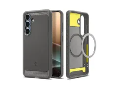 Spigen Rugged Armor MagFit Samsung Galaxy S25 Plus Hoesje Marmer Grijs