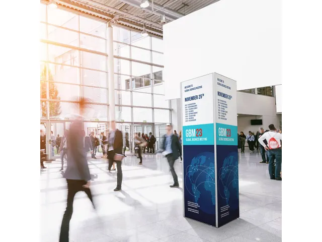 Textielframe Tower 60x200cm Vierzijdige display toren