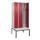 locker met bank,voor scheiding van kleding,HxBxD 2120x900x815mm,3vak