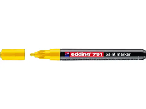 Paintmarker edding 791 alcoholbasis 1-2mm geel