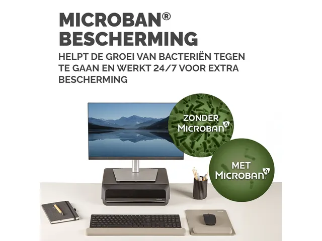 Muismat met polssteun Fellowes Breyta XL zand 21x28cm